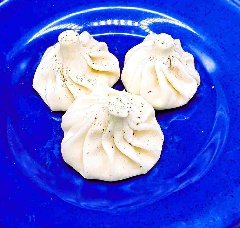 Khinkali with veal and pork