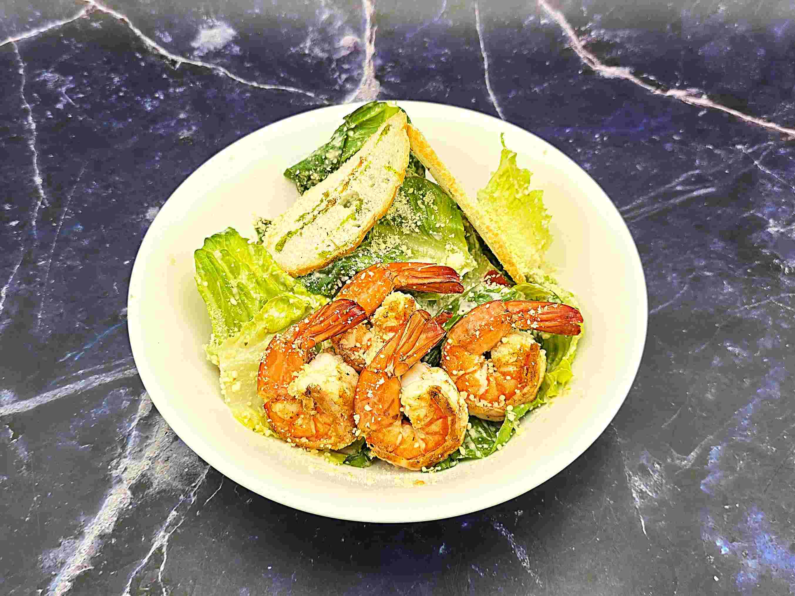 Shrimp caesar salad