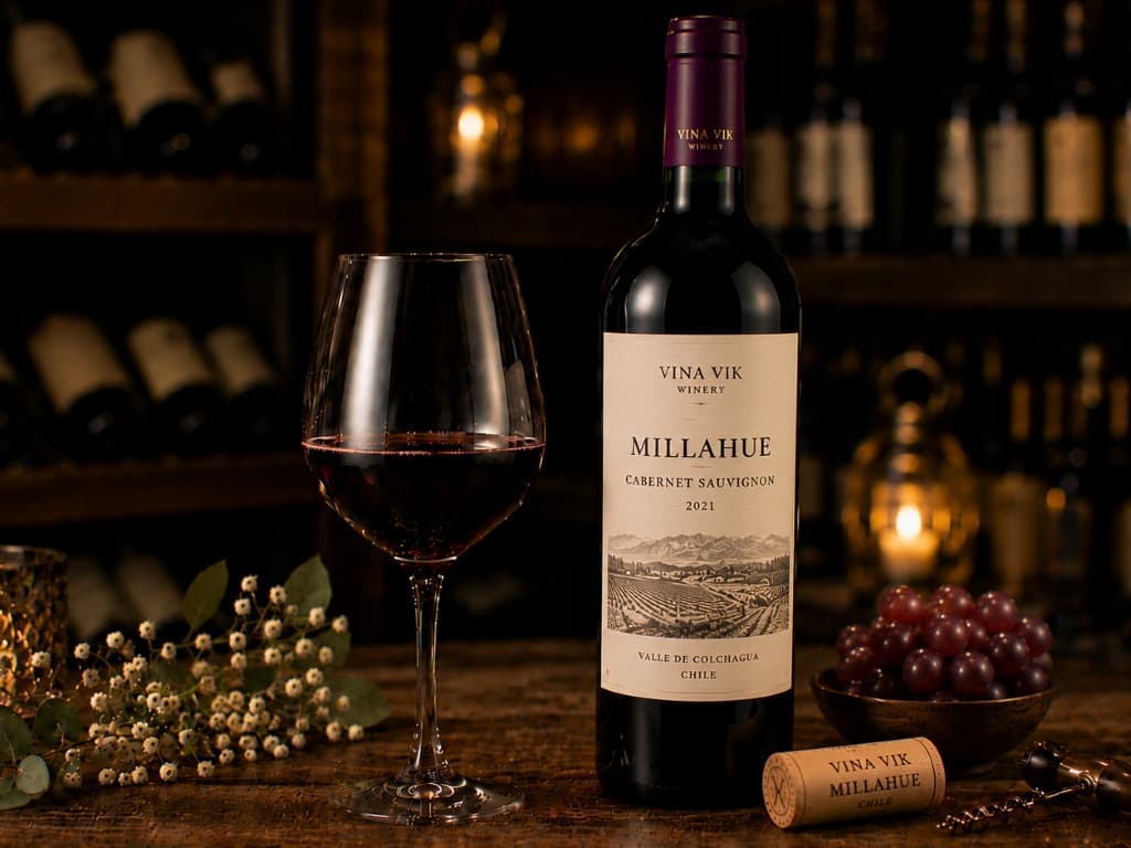 Red Wine VIÑA VIK WINERY   - Millahue - Cabernet Sauvignon- Chile