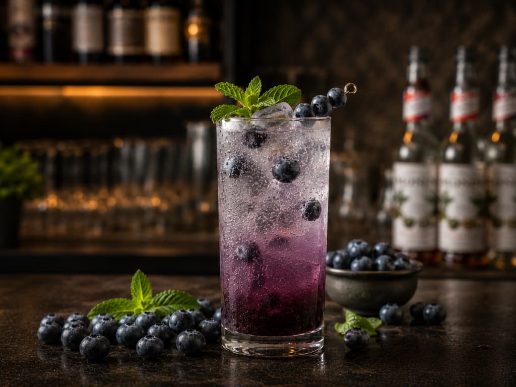 Blueberry Italian Soda