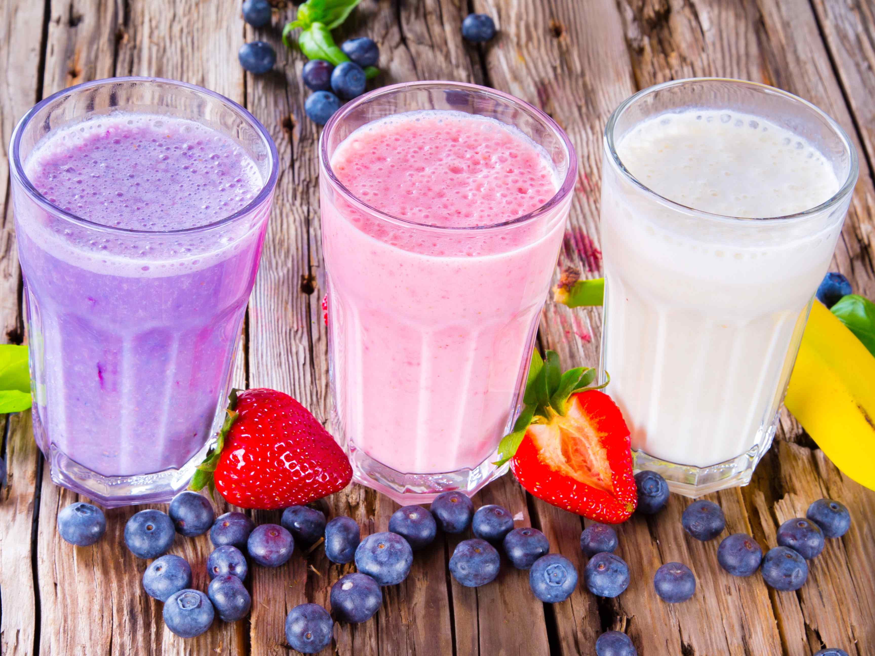 Blueberry milk shake