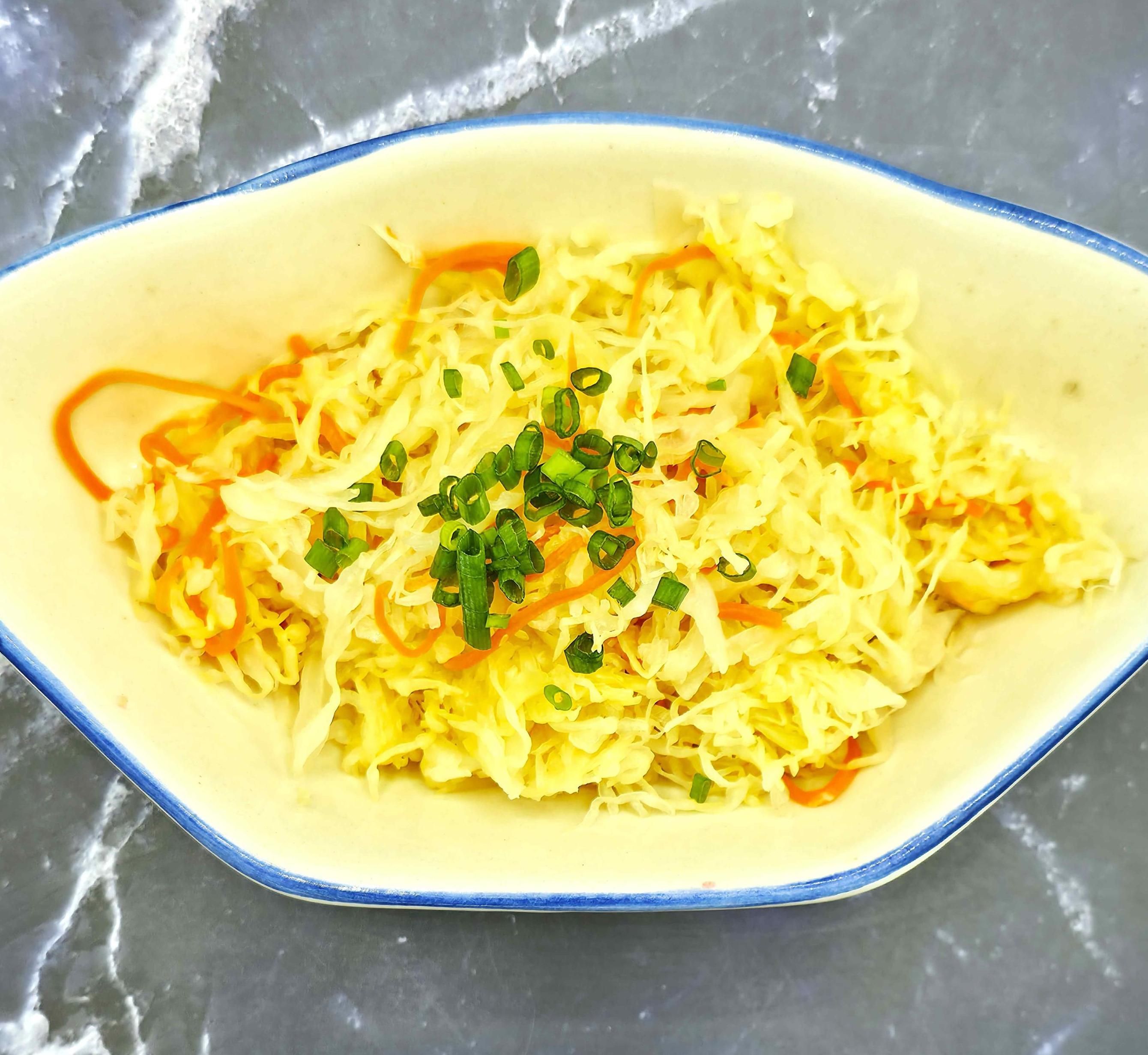 Sauerkraut with vegetable oil