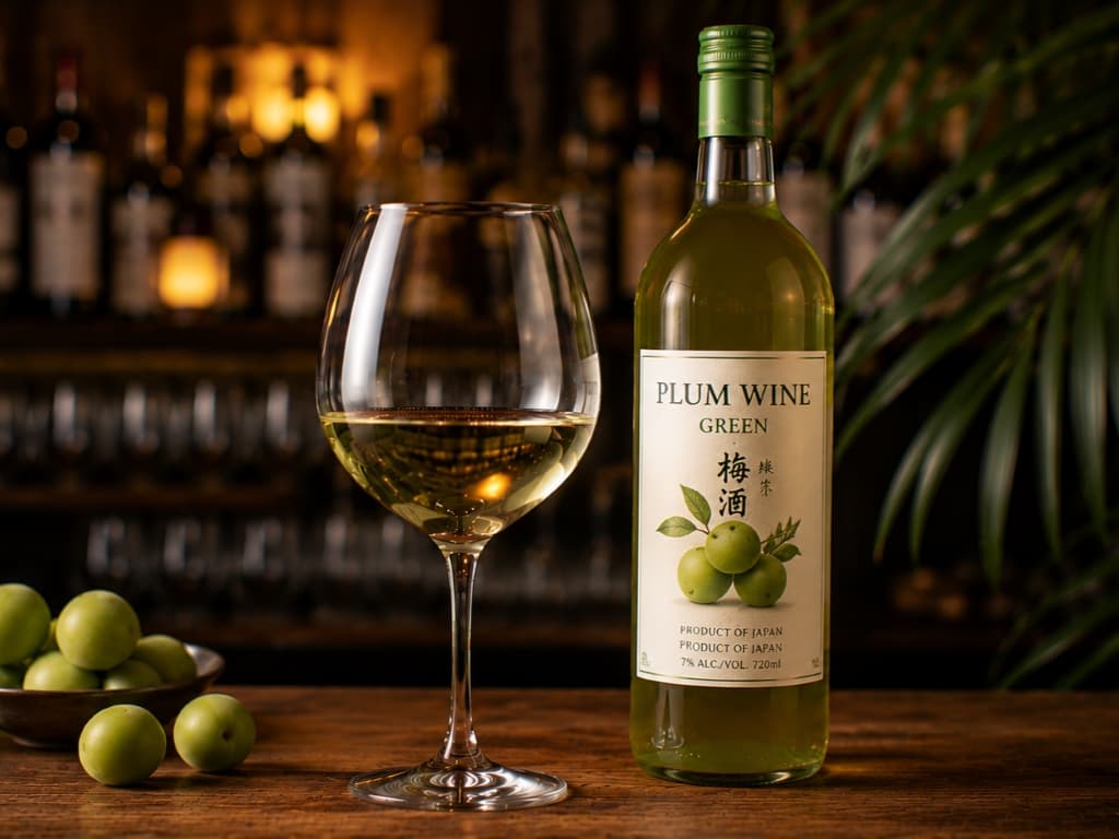Wine by Glass Plum Wine Green