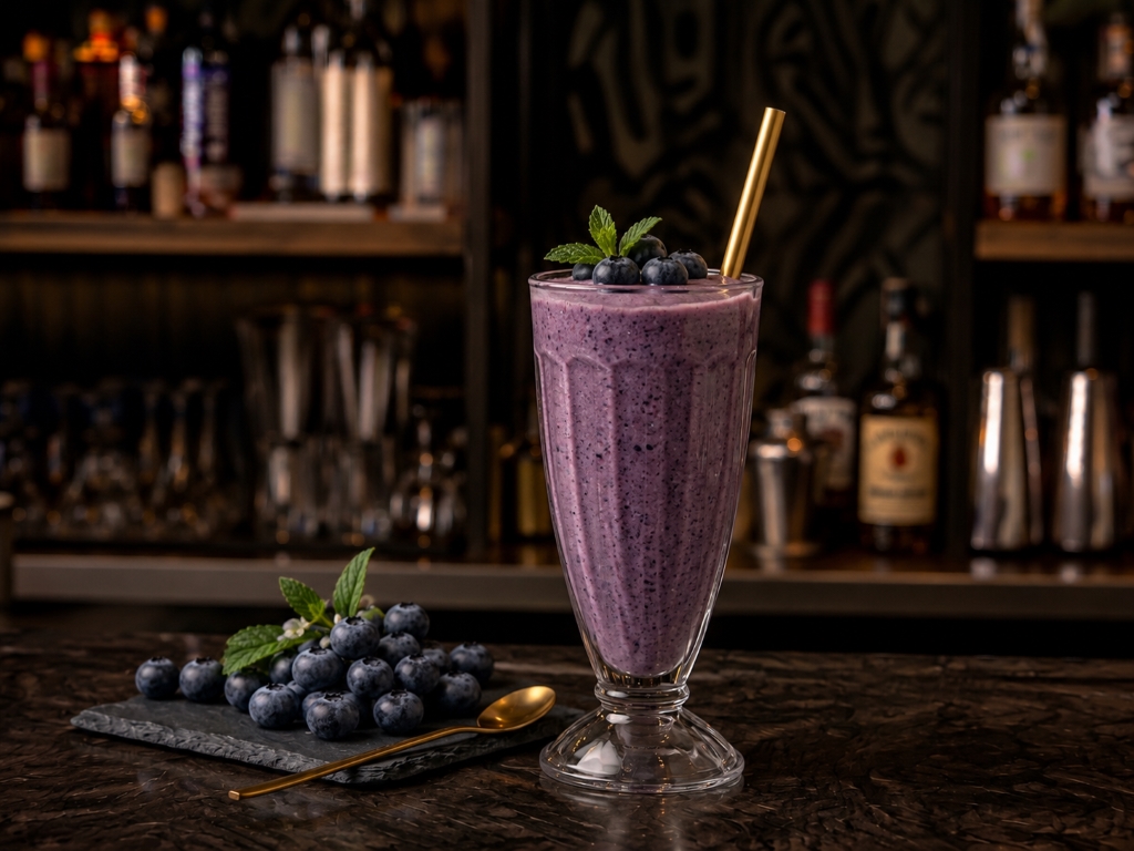 Blueberry milk shake