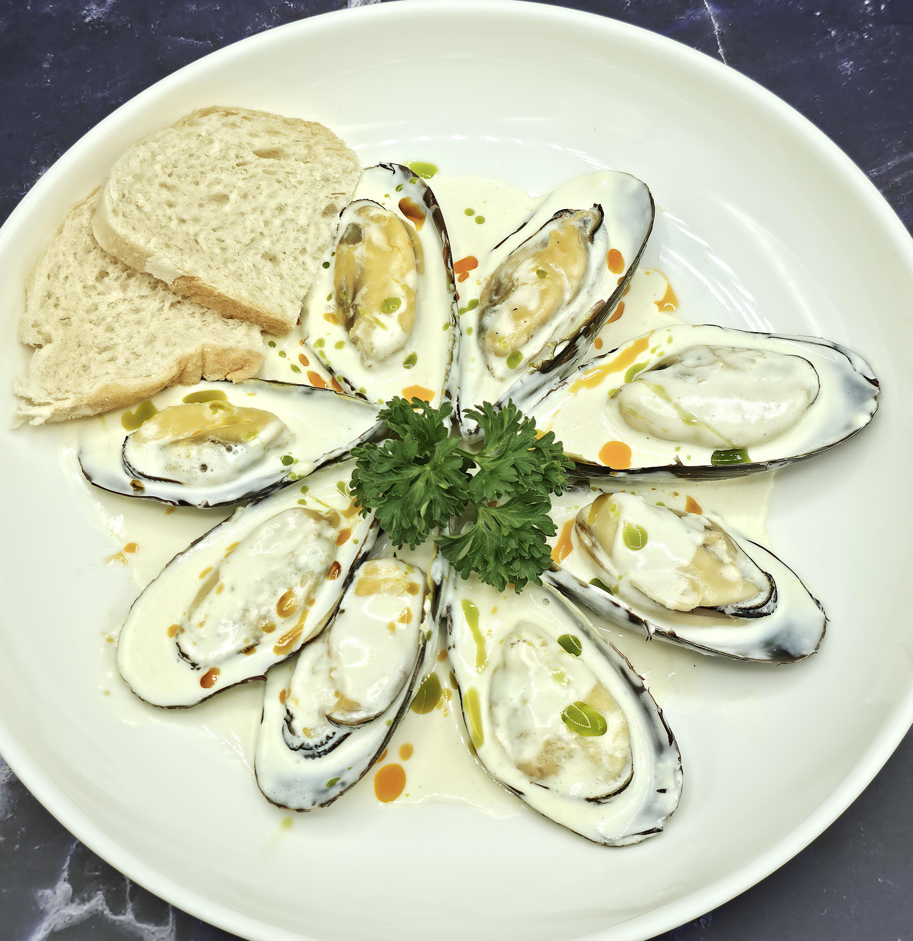 Mussels in Cream Sauce