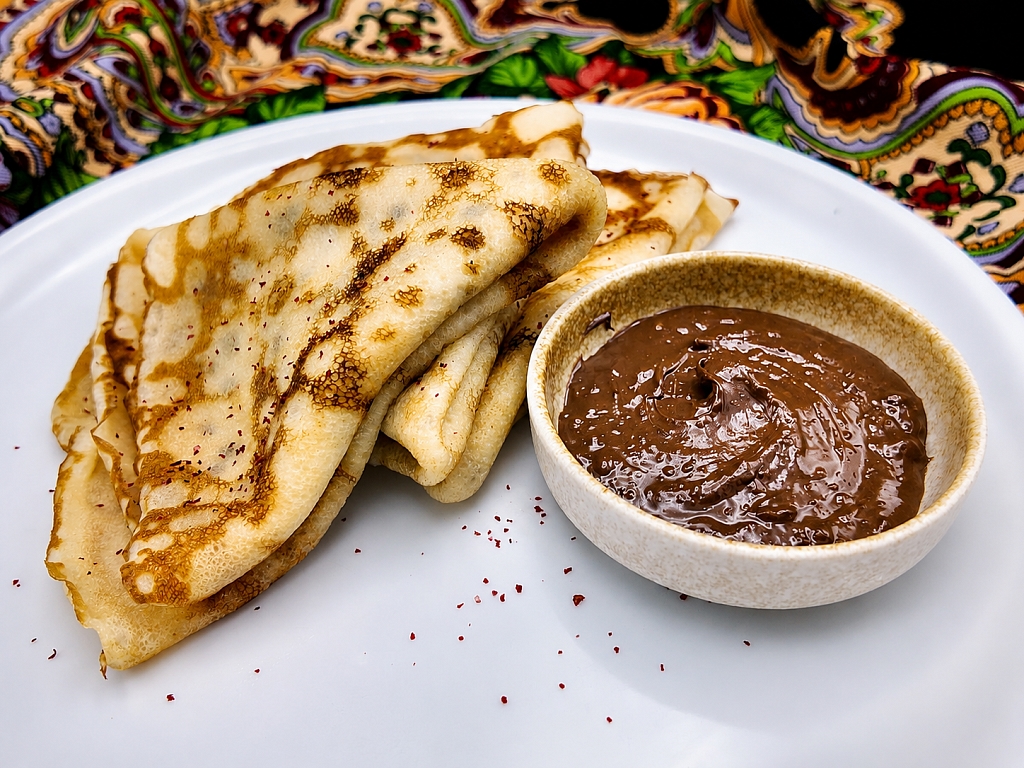 Pancakes with nutella