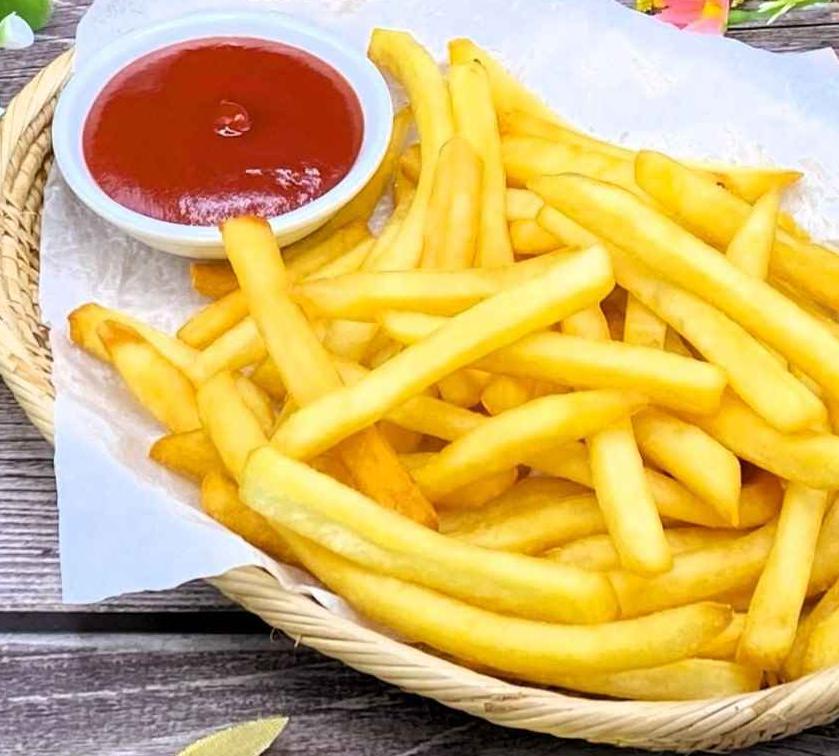 French fries with truffle oil and parmesan