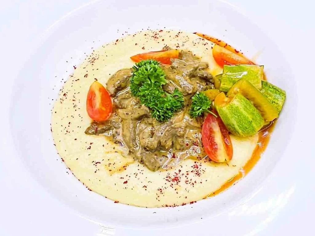 Beef Stroganoff with Mashed Potatoes