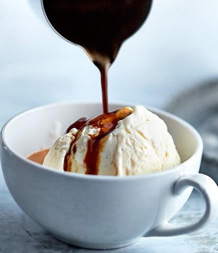 coffee with vanilla ice cream