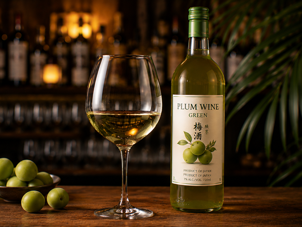 Wine by Glass Plum Wine Green