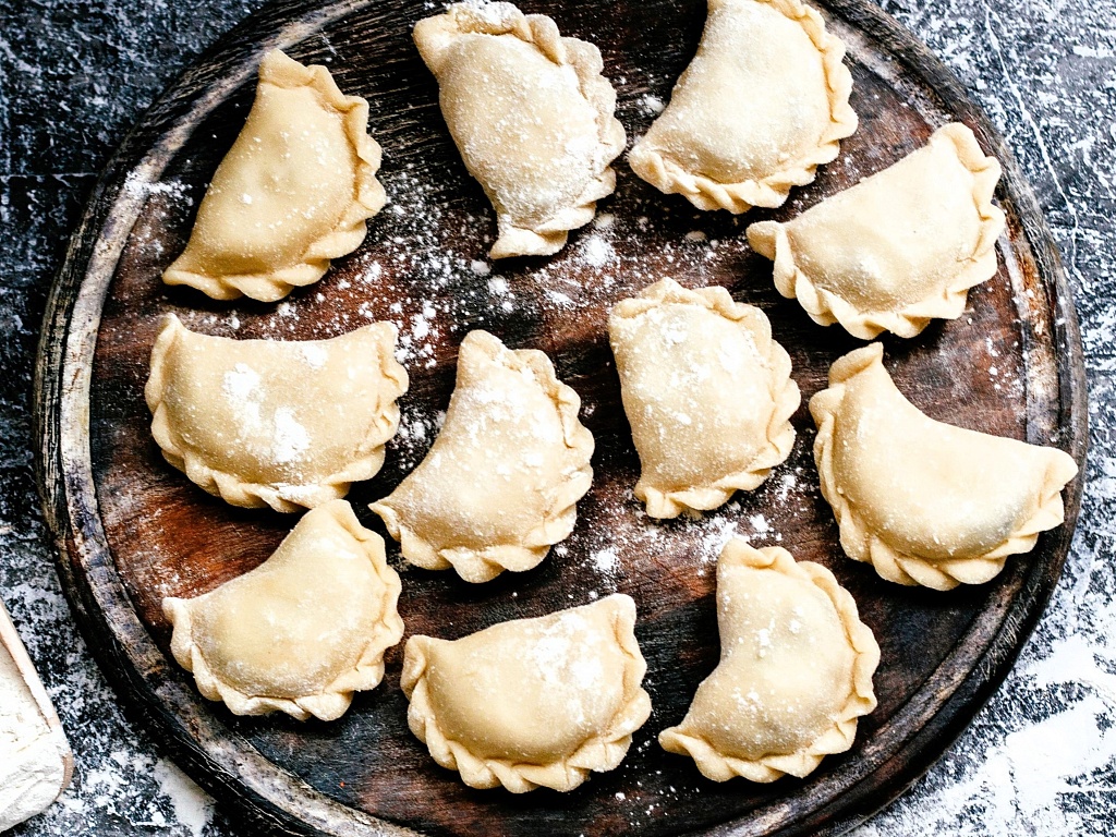 Frozen Vareniki with Strawberries